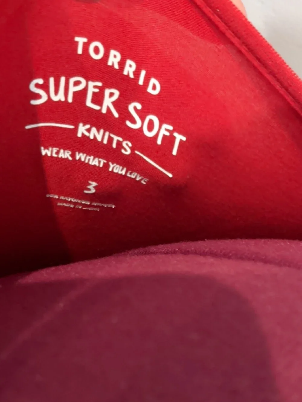 torrid Super Soft Knit Top in Red